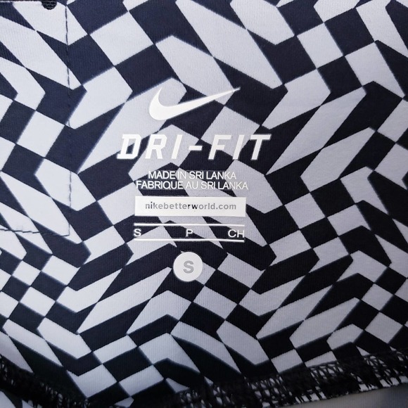 Nike Legendary Checker Dri-Fit Tight Black White - Picture 8 of 10